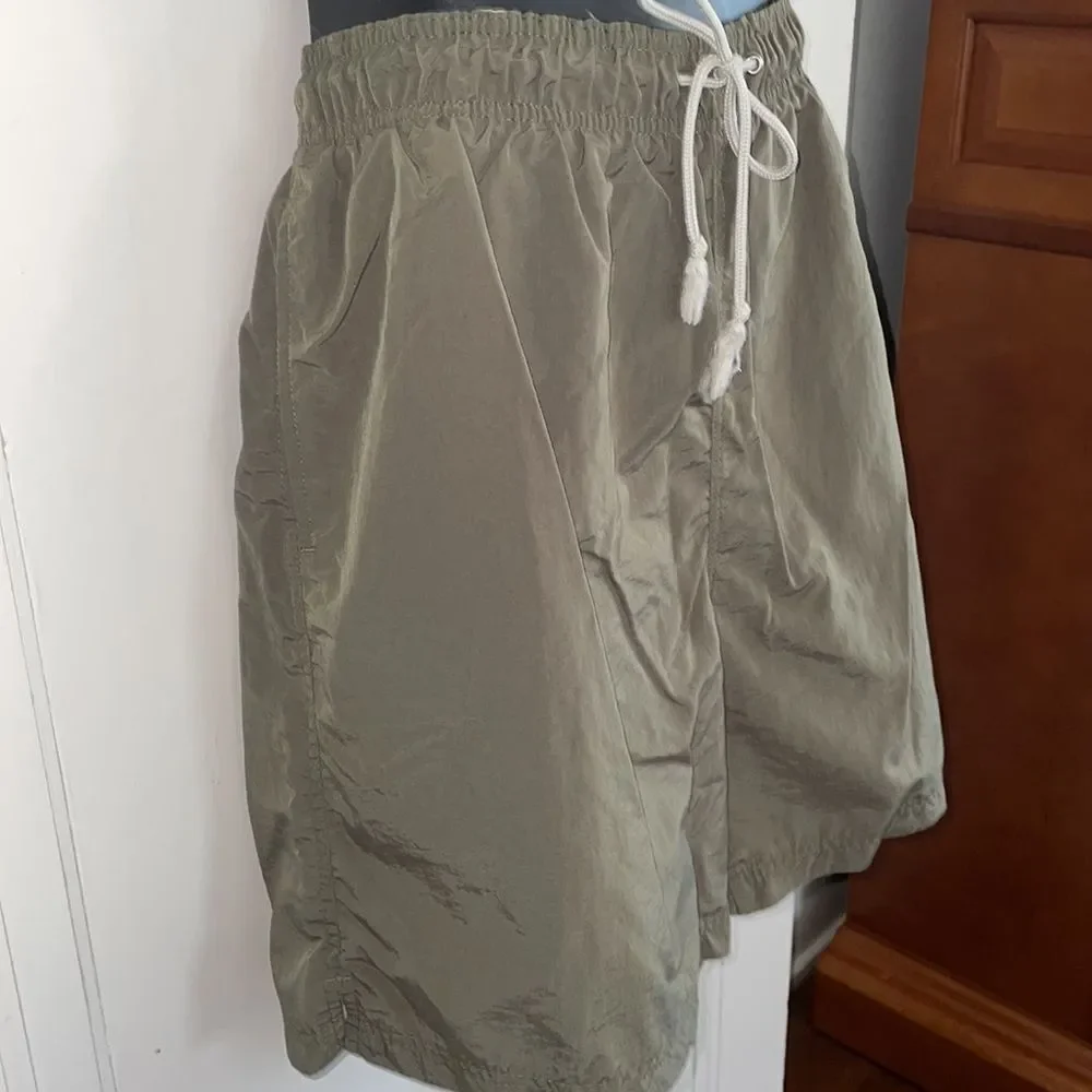 Sand N Sun‎ army green polyester swim trunks